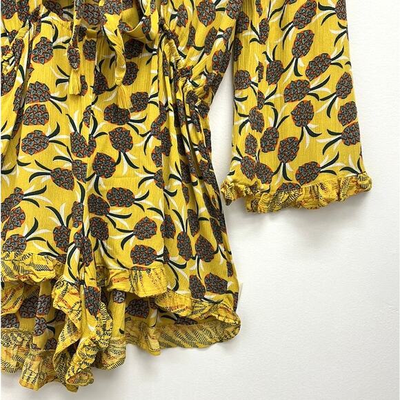 Agua Bendita Larissa Sunny Spring Romper Tropical Resort Swim Cover-Up - Large - Picture 15 of 16